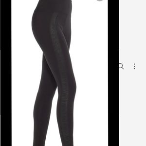 Spanx Leggings with Snakeskin stripe
